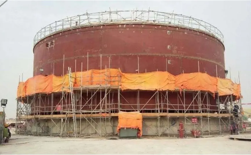 On-site Storage tank fabricatication On-site fabrication and erection of storage tank by Astha Tank Construction